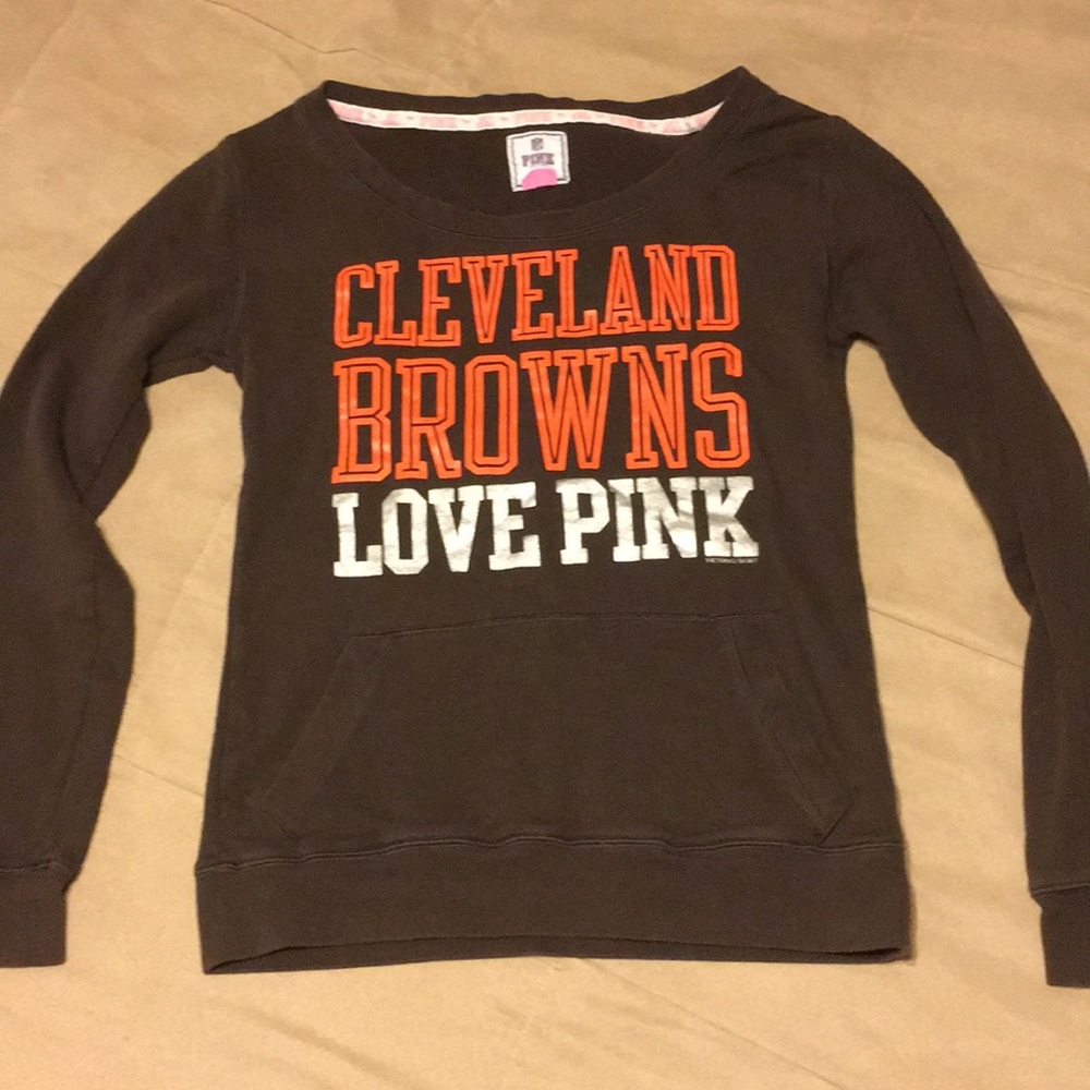 PINK Browns Pullover
